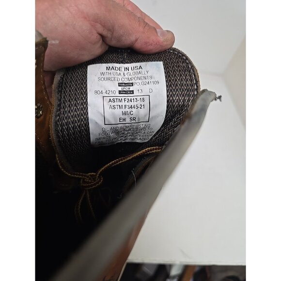 Thorogood Men's 8" Composite Toe WP Wedge Sole Boot (U.S.A.) 804-4210 13D - Picture 4 of 7